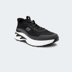 Caliber Shoes Black and White Sports Shoes for Men (VELTRIX 762.2)