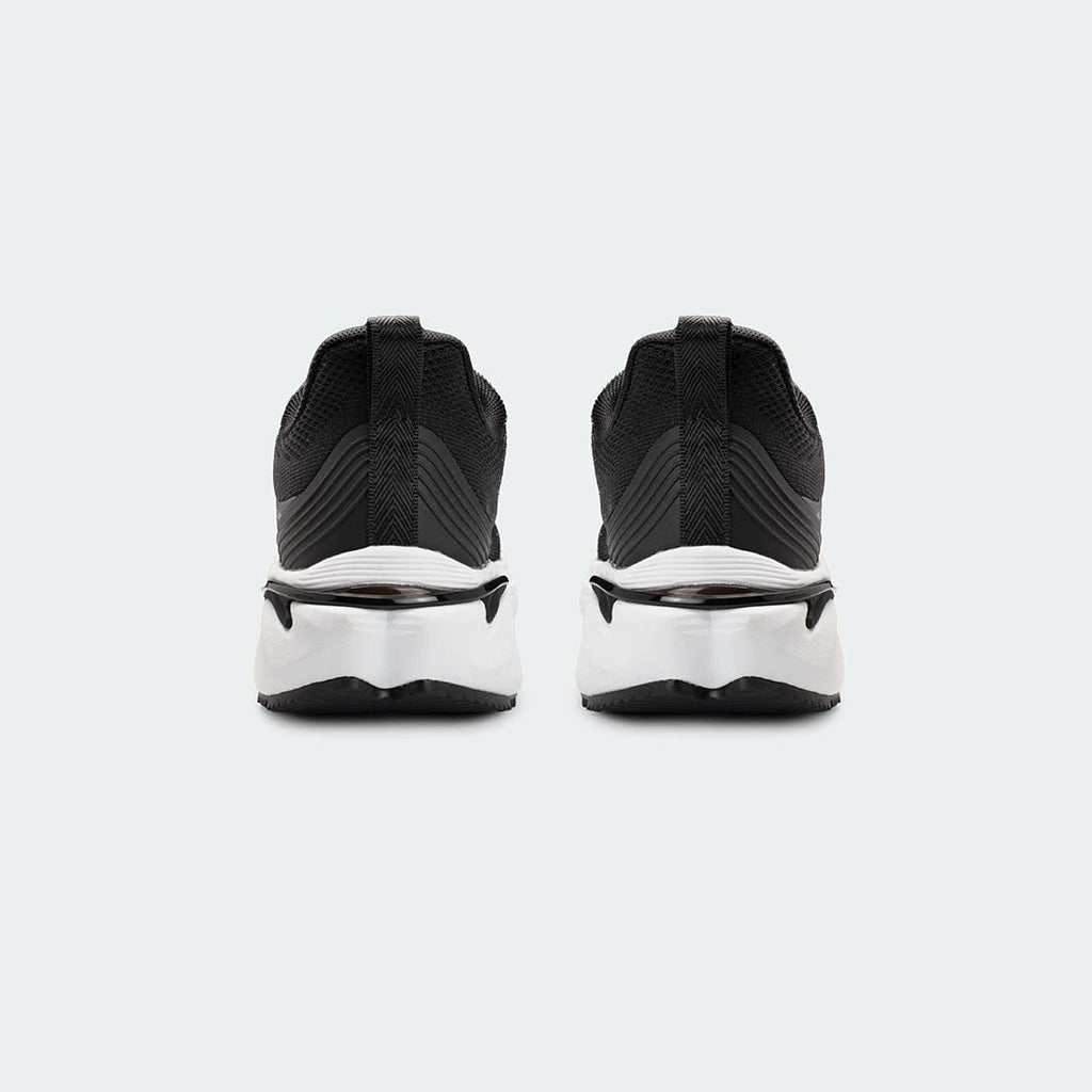 Caliber Shoes Black and White Sports Shoes for Men (VELTRIX 762.2)