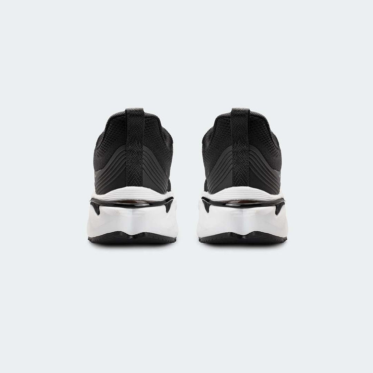 Caliber Shoes Black and White Sports Shoes for Men (VELTRIX 762.2)