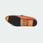Caliber Shoes Coffee Slip on Formal Shoes for Men (B 701C)