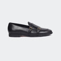 Caliber Shoes Black Penny Unisex Loafers (ANGELO B714C)