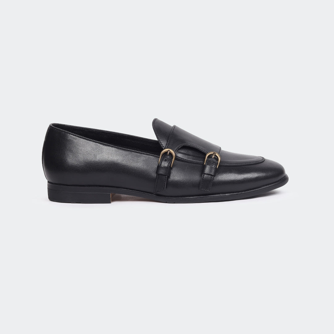 Black Penny Unisex Loafers (ANGELO B714C)