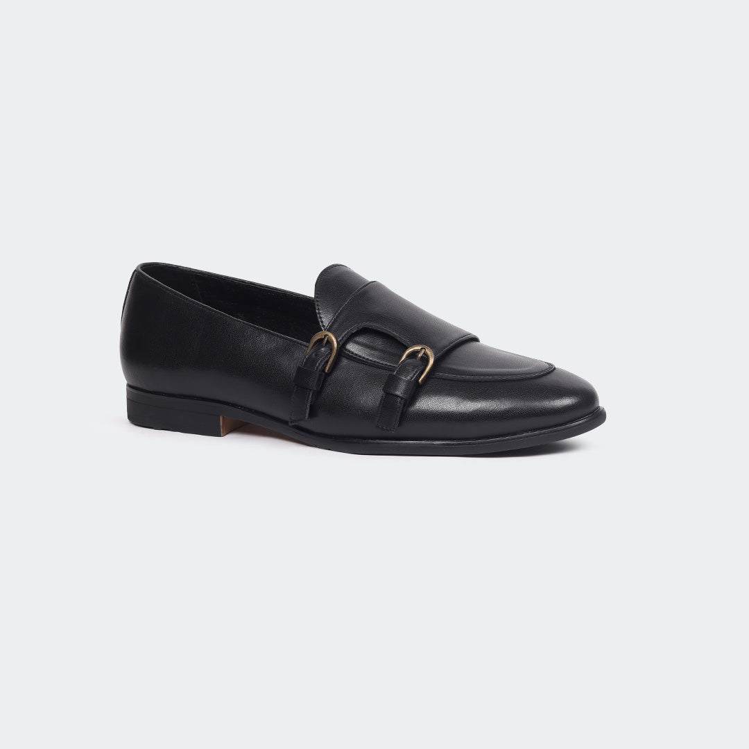 Black Penny Unisex Loafers (ANGELO B714C)