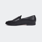 Caliber Shoes Black Penny Unisex Loafers (ANGELO B714C)