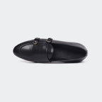 Caliber Shoes Black Penny Unisex Loafers (ANGELO B714C)