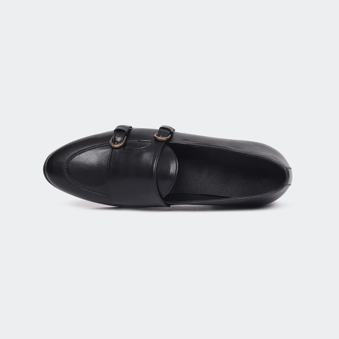 Black Penny Unisex Loafers (ANGELO B714C)