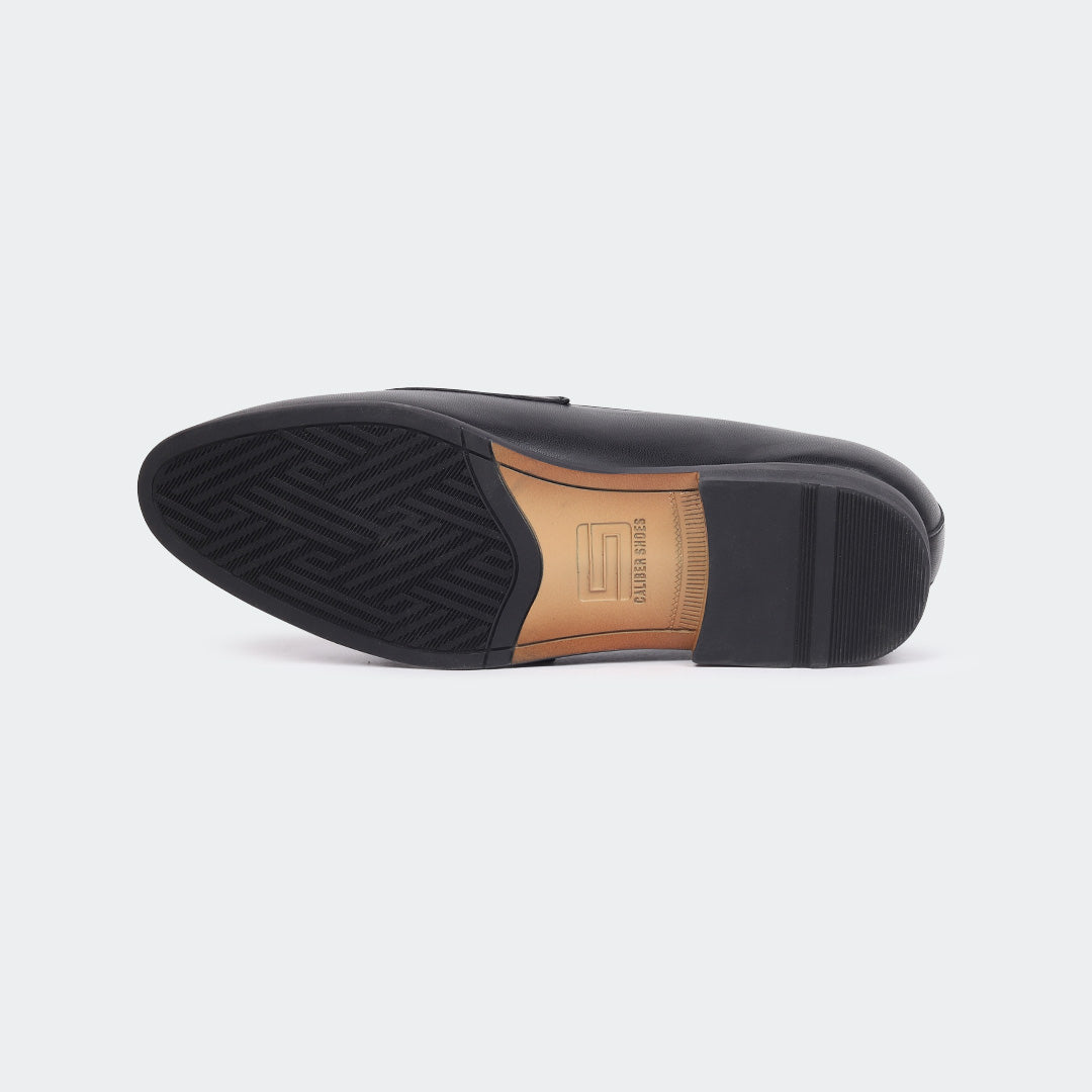 Black Penny Unisex Loafers (ANGELO B714C)