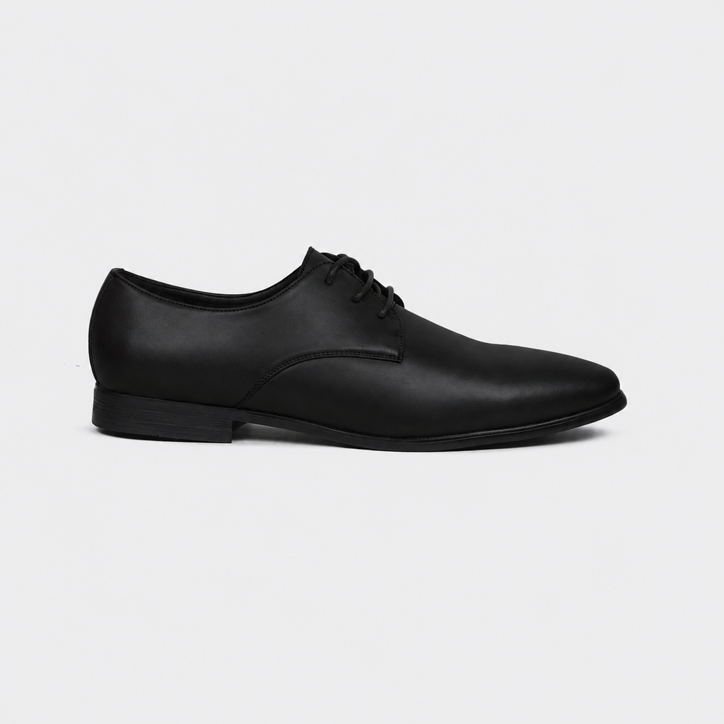 Caliber Shoes Black Lace Up Formal Shoes for Men (GRANDEUR B704C)