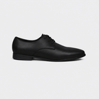 Caliber Shoes Black Lace Up Formal Shoes for Men (GRANDEUR B704C)