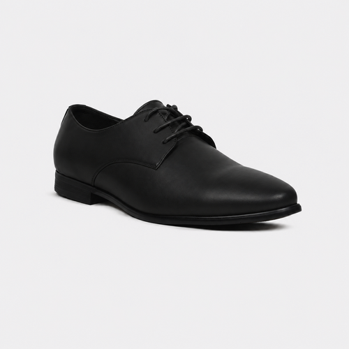 Caliber Shoes Black Lace Up Formal Shoes for Men (GRANDEUR B704C)