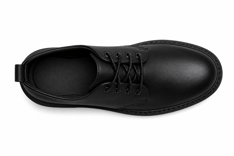 Caliber Shoes Black Formal Shoes for Men (Jude 441C-BLACK) - Caliber Shoes