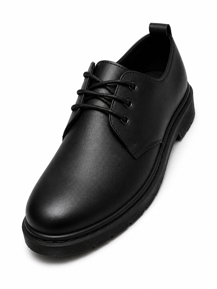 Caliber Shoes Black Formal Shoes for Men (Jude 441C-BLACK) - Caliber Shoes