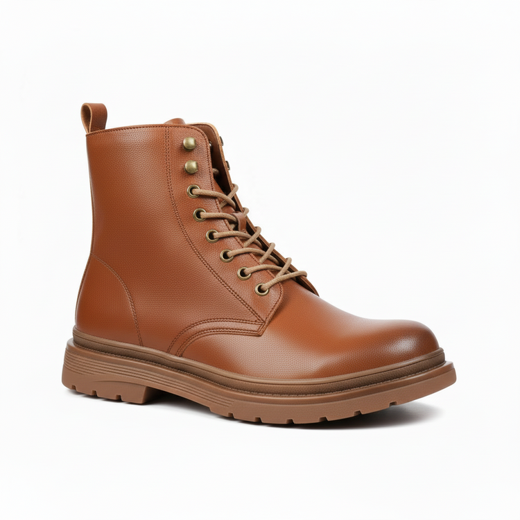 Caliber Shoes Brown Boots for Men (Aiden D499G)