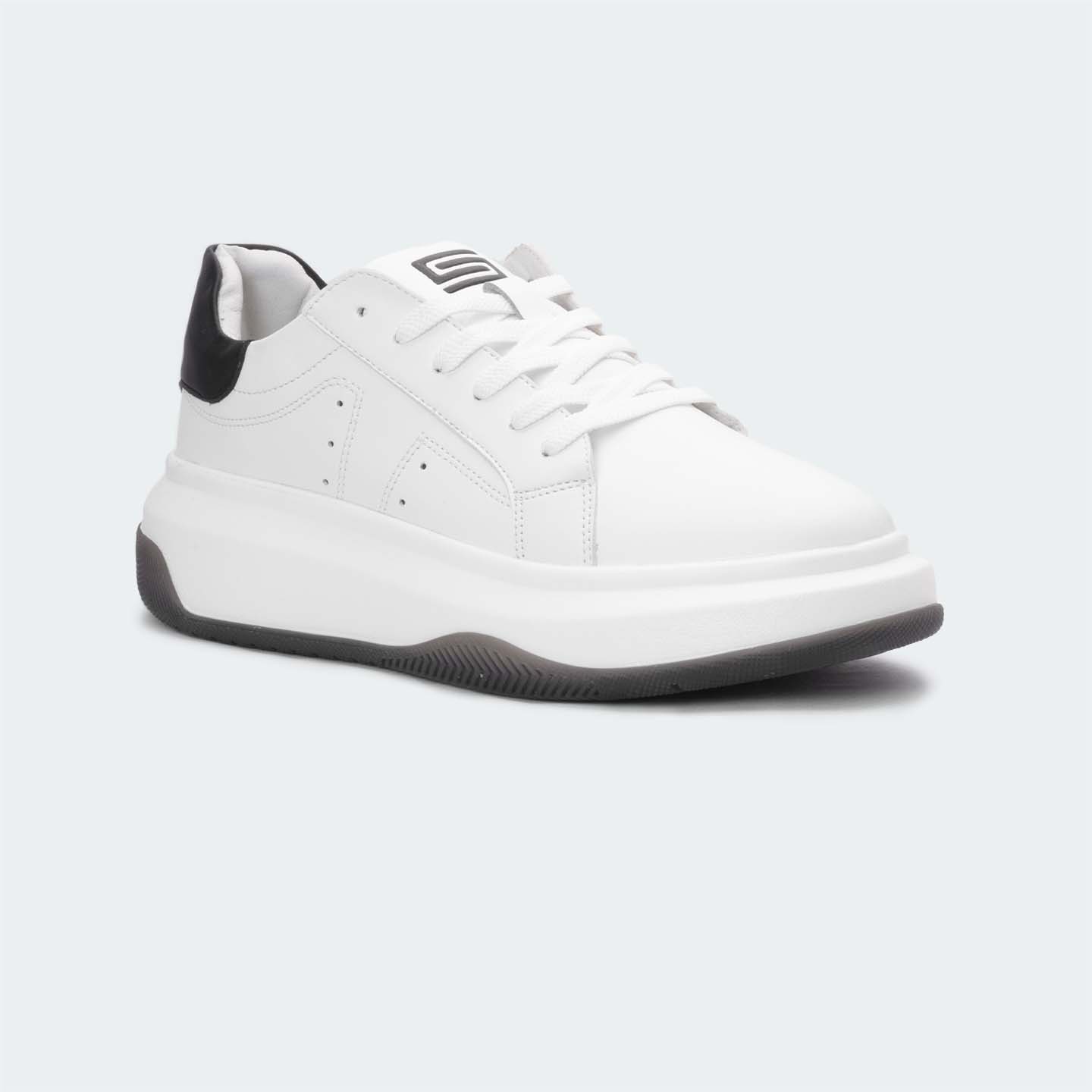 Caliber Shoes White Casual Sneakers For Women ( GWEN 599 )