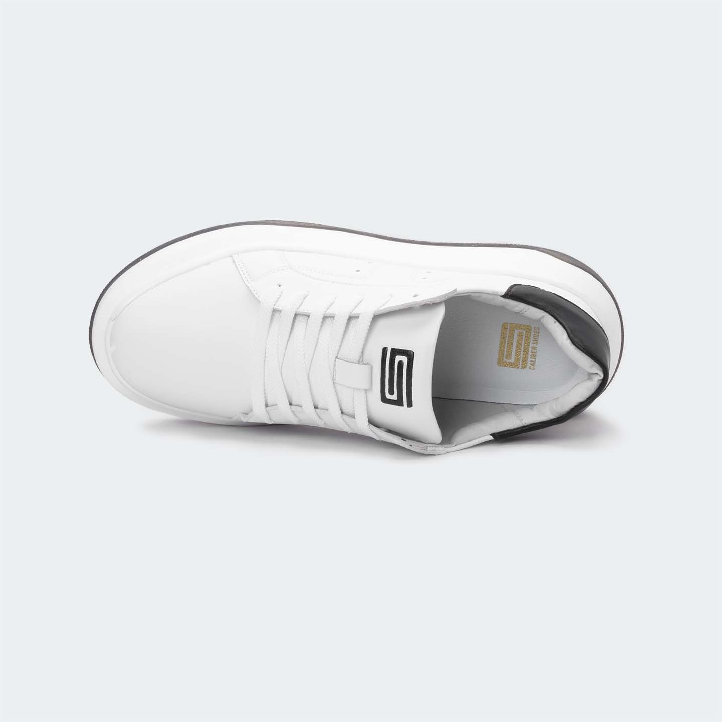 Caliber Shoes White Casual Sneakers For Women ( GWEN 599 )