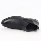Caliber Shoes Black Chelsea Boots For Men ( A 481 C ) - Caliber Shoes