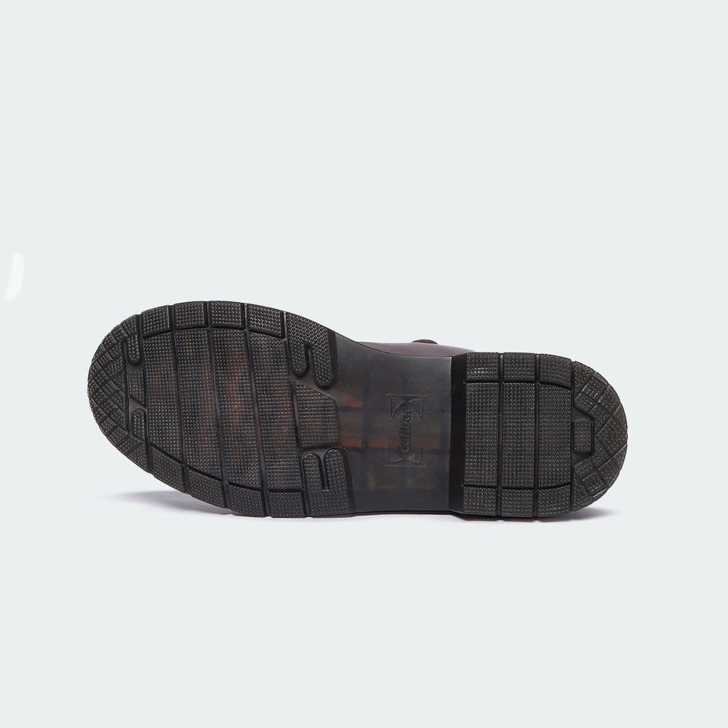 Caliber Shoes Coffee Lace Up Boots for Men (ALFRED 468C)