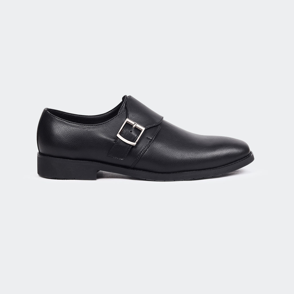 Caliber Shoes Black Penny Formal Shoes for Men (LEOPOLD T686G)