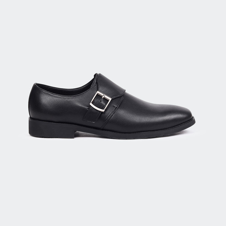 Caliber Shoes Black Penny Formal Shoes for Men (LEOPOLD T686G)