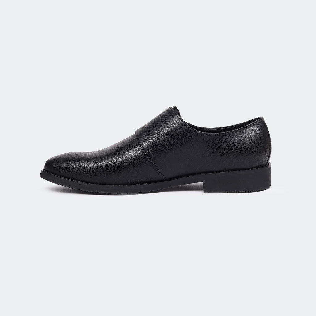 Caliber Shoes Black Penny Formal Shoes for Men (LEOPOLD T686G)