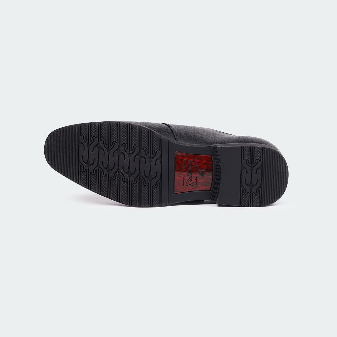 Black Penny Formal Shoes for Men (LEOPOLD T686G)