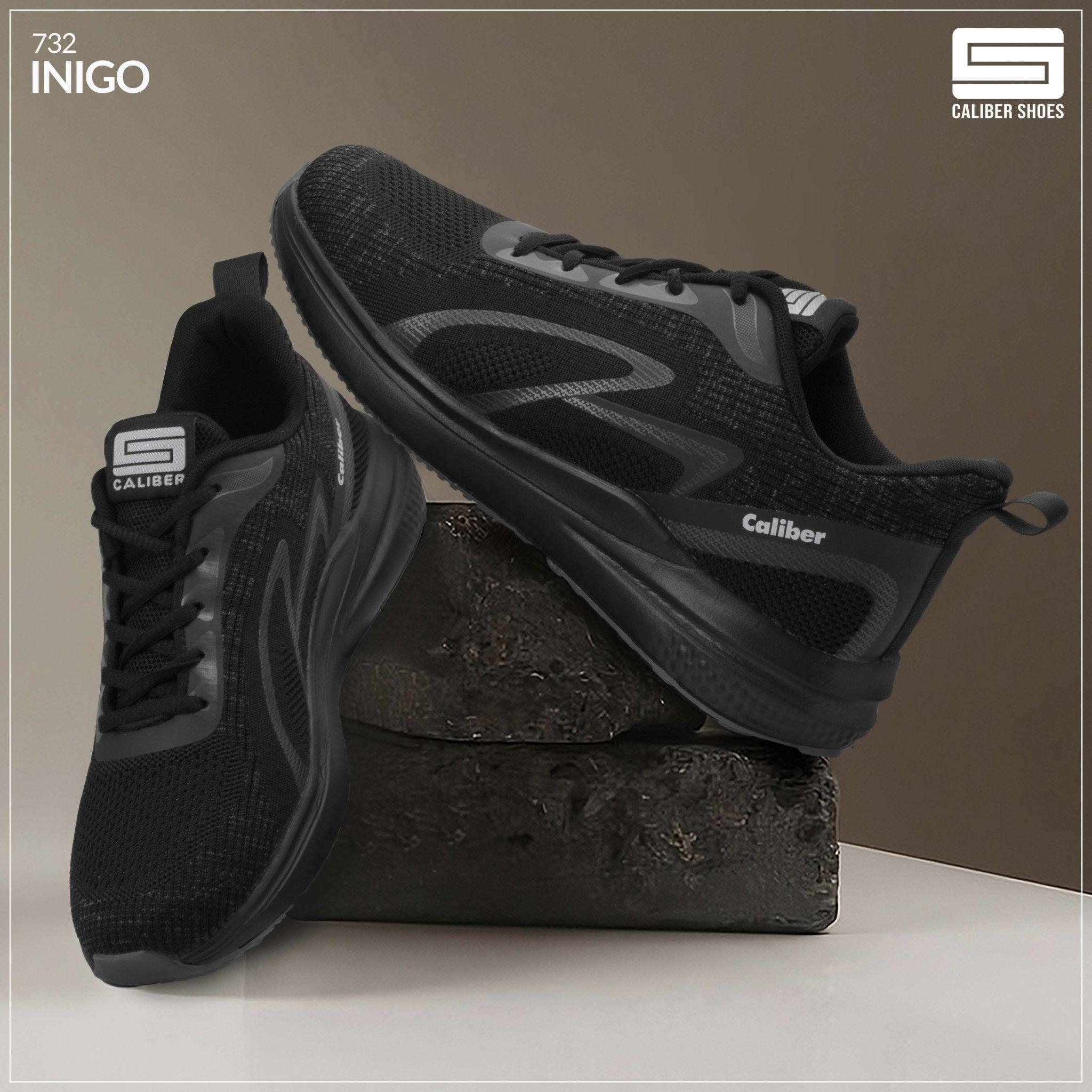 Black Sport Shoes for Men (Inigo 732) - Caliber Shoes