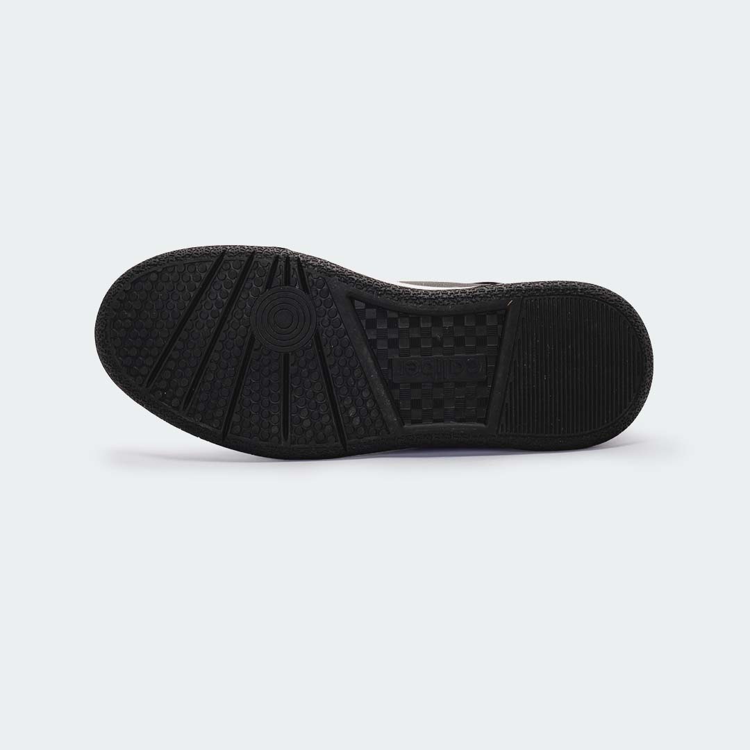 BLAKE 695G black sneaker for men, black rubber outsole tread
