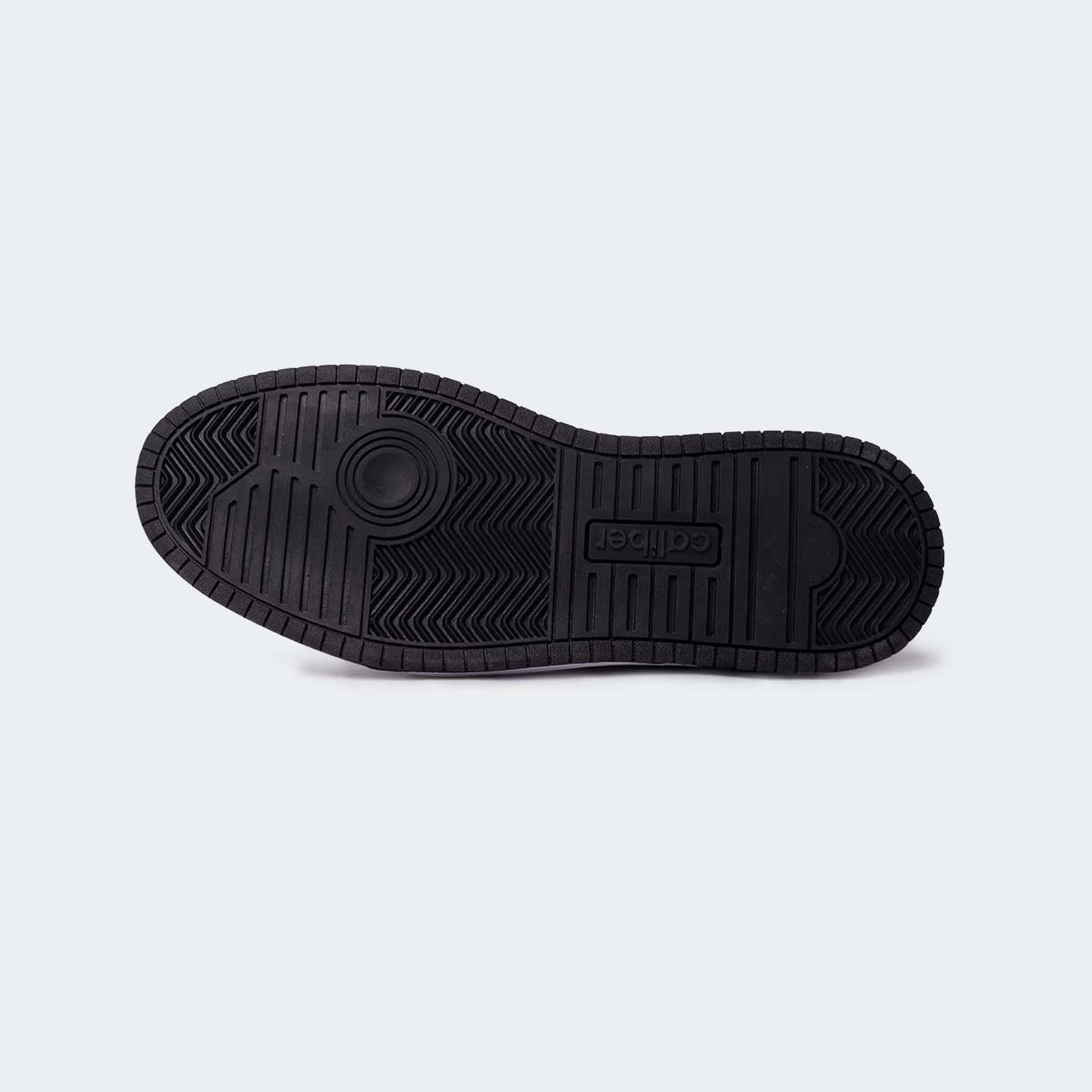 Black Casual Sneakers for Men (LEWIS 692S) - Caliber Shoes
