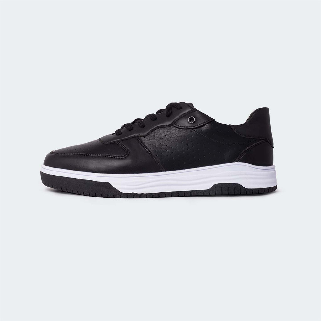 Black Casual Sneakers for Men (LEWIS 692S) - Caliber Shoes