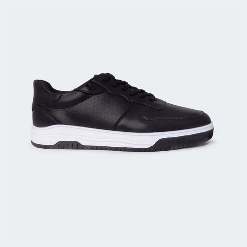 Black Casual Sneakers for Men (LEWIS 692S) - Caliber Shoes