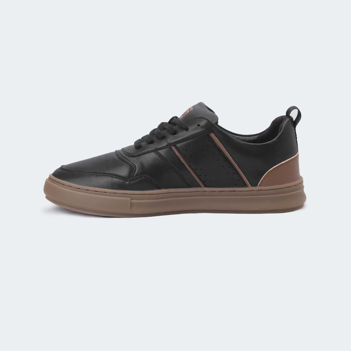 Black/Brown Casual Sneakers for Men (JULIO 563.M) - Caliber Shoes