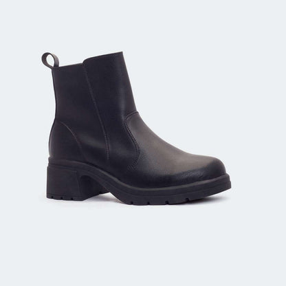 Caliber Shoes Black Boots for Women (V478G JANE)