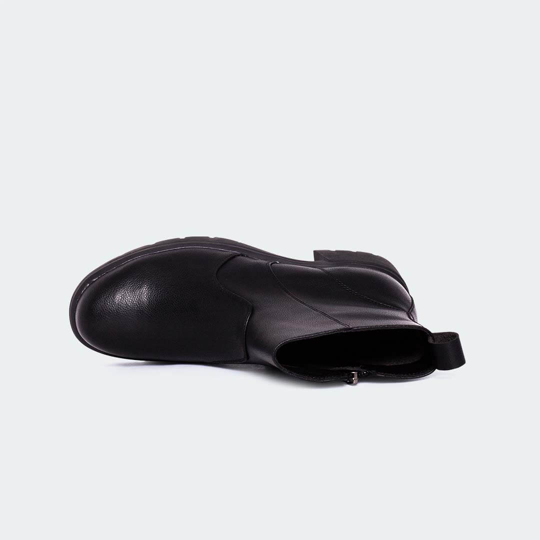 Caliber Shoes Black Boots for Women (V478G JANE)