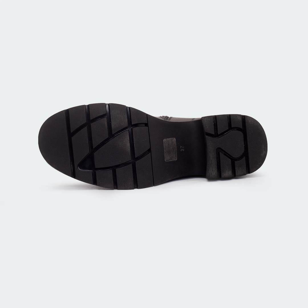 Caliber Shoes Black Boots for Women (V478G JANE)