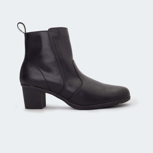 Caliber Shoes Black Boots for Women (X471C VALERIE) - Caliber Shoes