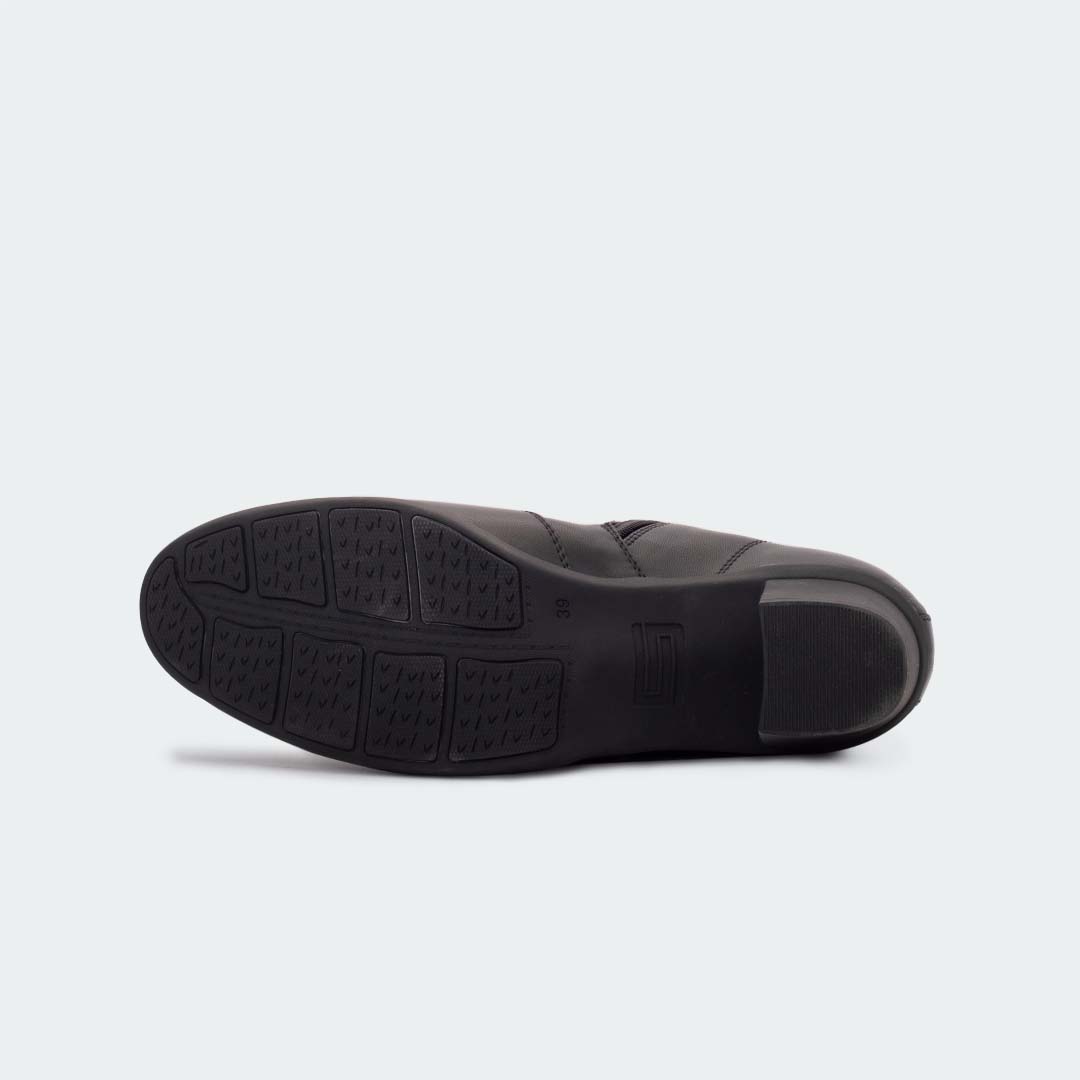 Caliber Shoes Black Boots for Women (X471C VALERIE) - Caliber Shoes