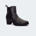 Caliber Shoes Black Boots for Women (X471C VALERIE) - Caliber Shoes