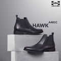 Caliber Shoes Black Chelsea Boots For Men ( A 481 C ) - Caliber Shoes