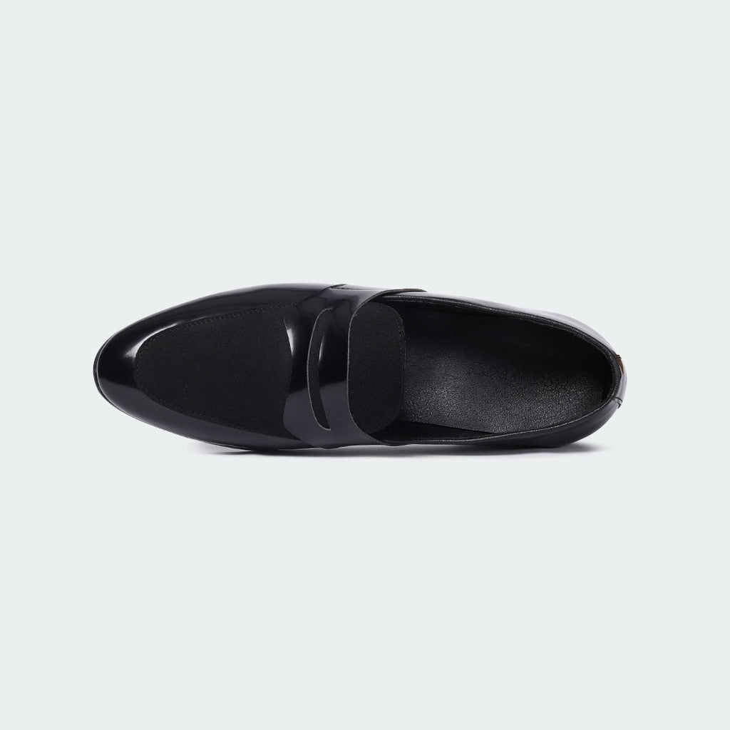 Caliber Shoes Black Formal Shoes for Men (CARTER B683SNY/SR) - Caliber Shoes