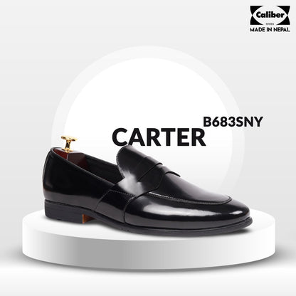 Caliber Shoes Black Formal Shoes for Men (CARTER B683SNY/SR)