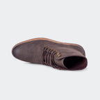 Caliber Shoes Black Lace Up Boots for Men (NICHOLAS A500R) - Caliber Shoes