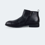 Caliber Shoes Black Side Chain Lifestyle Boots for Men (STORK Y477C - Caliber Shoes