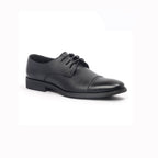 Caliber Shoes Black Wing Tip Lace Up Formal Shoes for Men (T505C) - Caliber Shoes