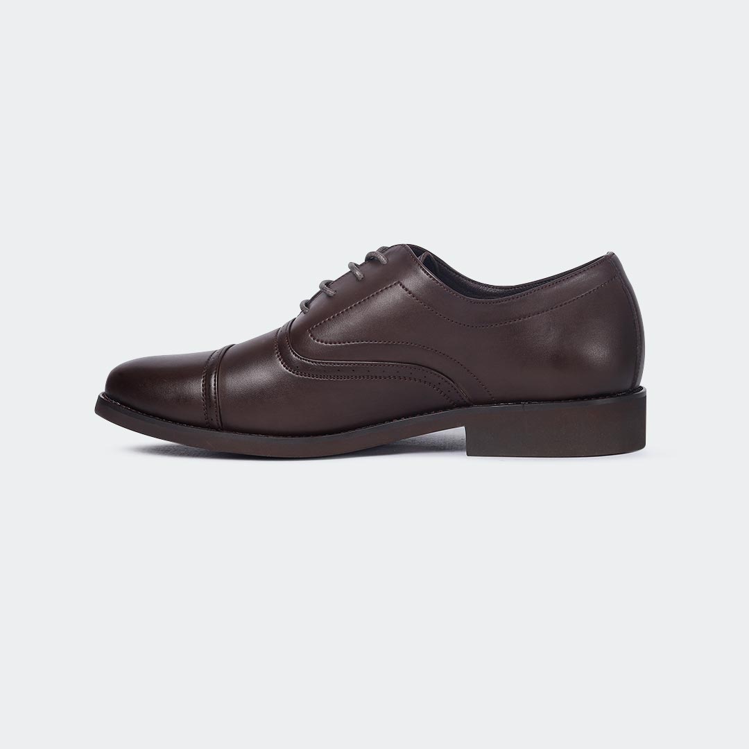 Caliber Shoes Coffee Formal Shoes for Men (A518 C) - Caliber Shoes