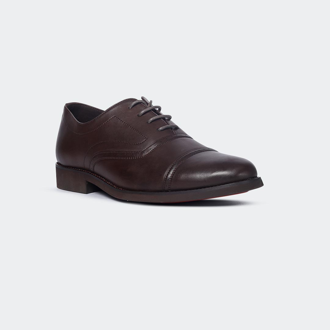 Caliber Shoes Coffee Formal Shoes for Men (A518 C) - Caliber Shoes