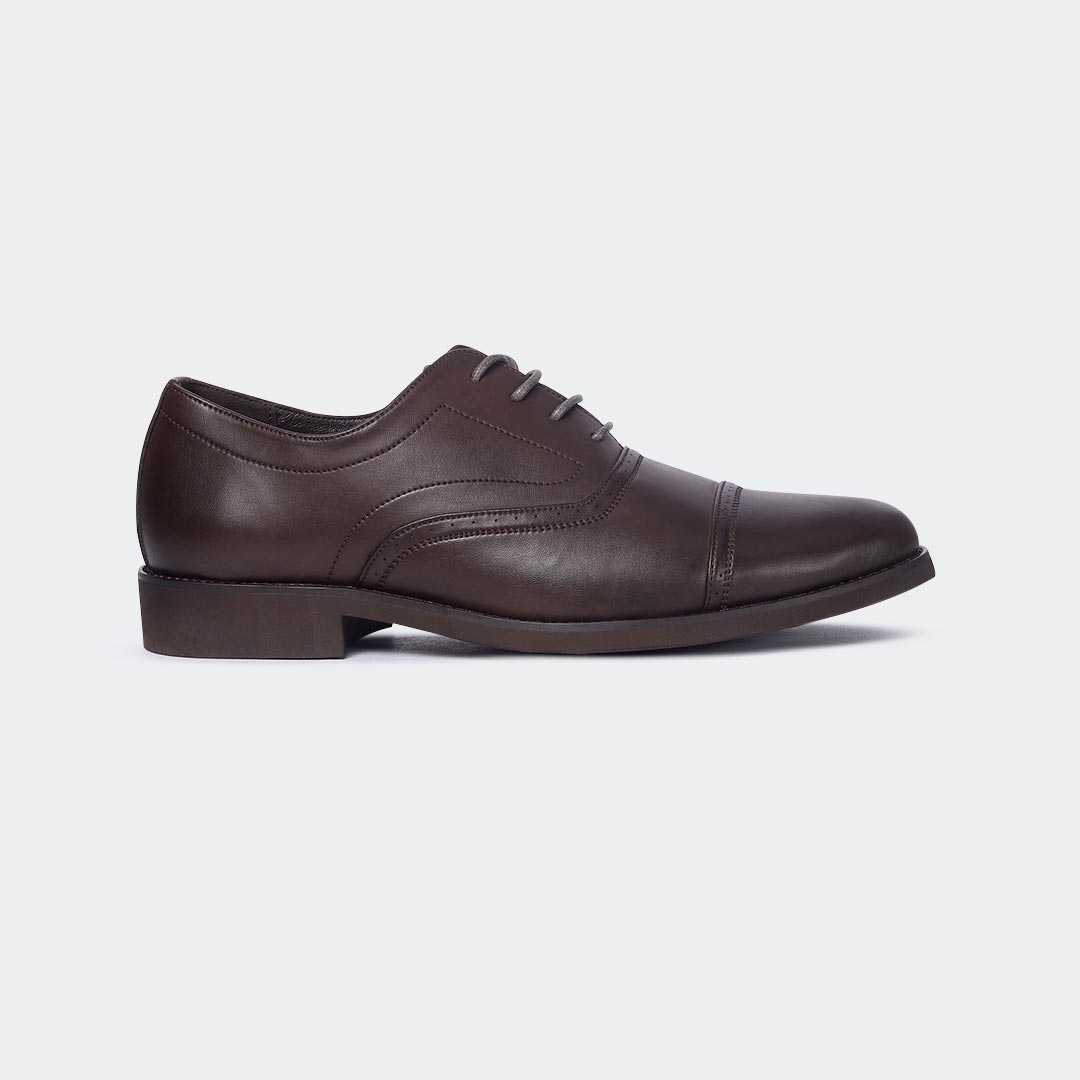 Caliber Shoes Coffee Formal Shoes for Men (A518 C) - Caliber Shoes