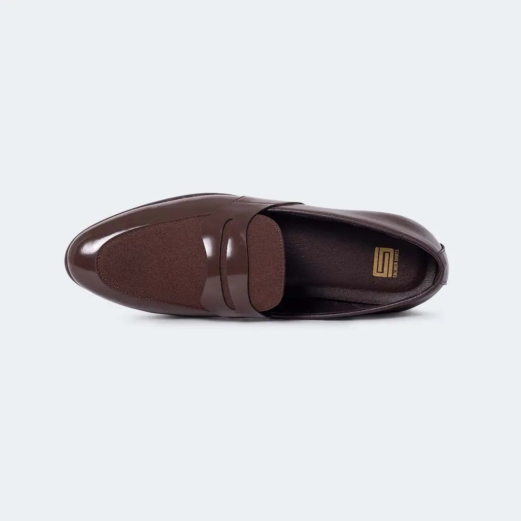 Caliber Shoes Coffee Formal Shoes for Men (CARTER B683SNY/SR) - Caliber Shoes