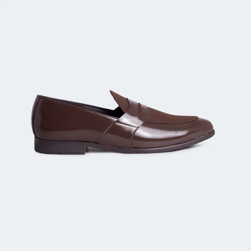Caliber Shoes Coffee Formal Shoes for Men (CARTER B683SNY/SR) - Caliber Shoes