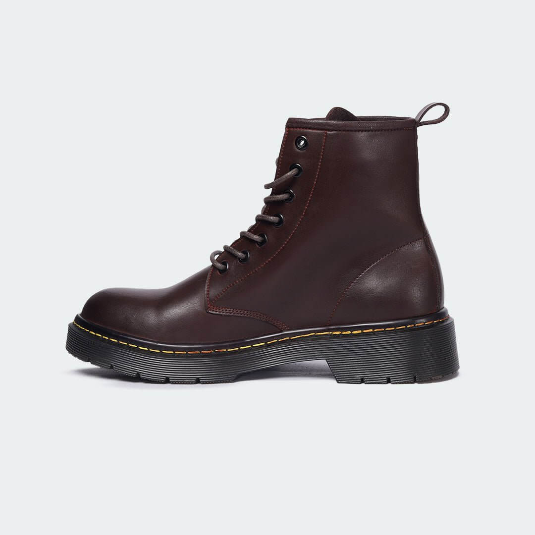 Caliber Shoes Coffee Lace Up Boots for Women (ALEX L468C) - Caliber Shoes