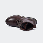 Caliber Shoes Coffee Lace Up Boots for Women (ALEX L468C) - Caliber Shoes